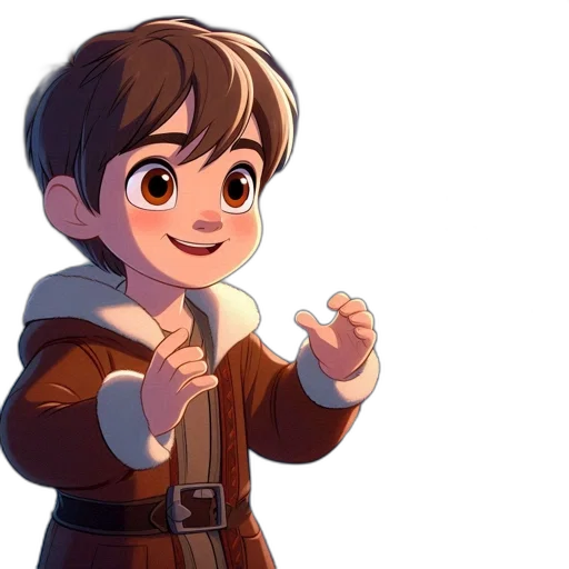 staff, jacket, concept art, 3d render transparent PNG cut-out