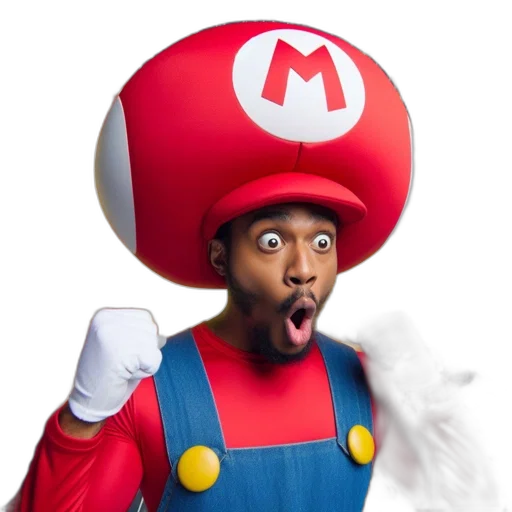 hat, mask, face, staff transparent PNG cut-out