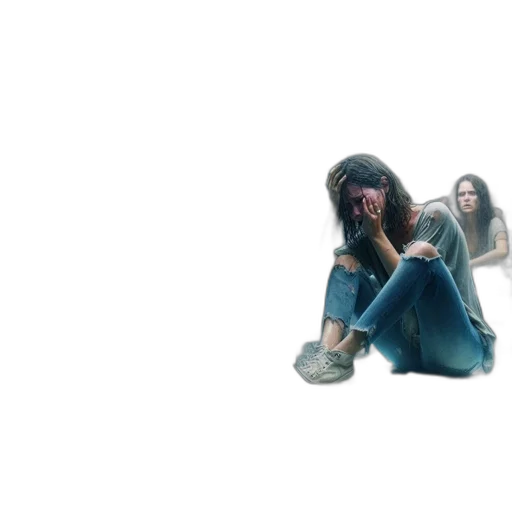 shoes, hair, concept art, photorealistic transparent PNG cut-out