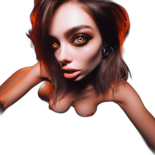 face, creature, mask, hair transparent PNG cut-out