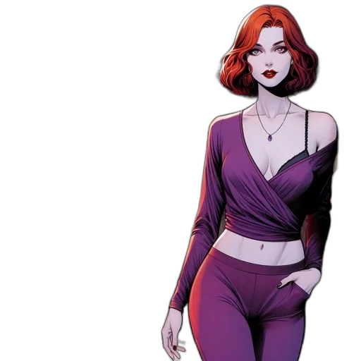 comic book art, concept art, cartoon, red transparent PNG cut-out