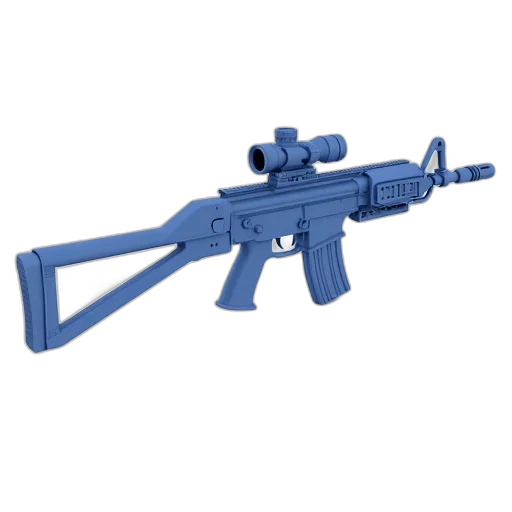 weapon, 3d render, vaporwave, concept art transparent PNG cut-out