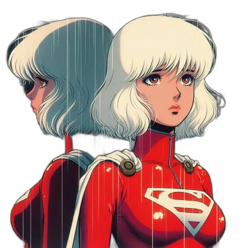 face, jacket, hair, robot transparent PNG cut-out