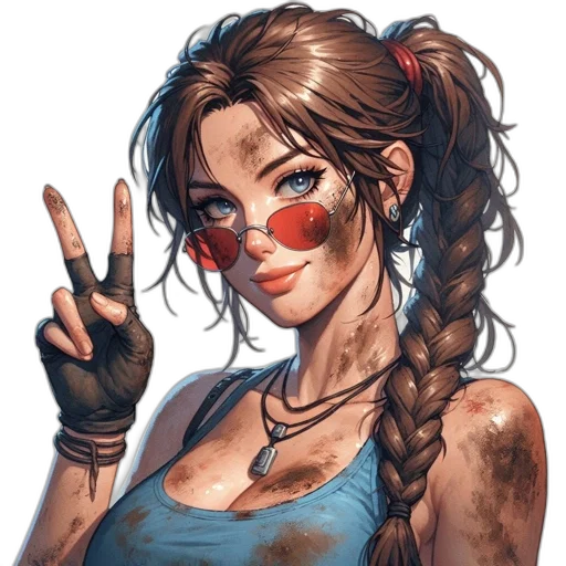 face, comic book art, concept art, fantasy art transparent PNG cut-out