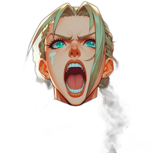 face, mask, staff, creature transparent PNG cut-out