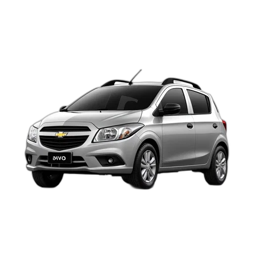 car, 3d render, silver, hatchback transparent PNG cut-out