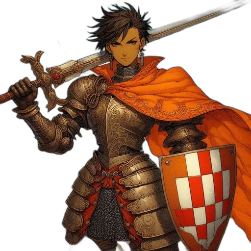 sword, weapon, staff, fantasy art transparent PNG cut-out