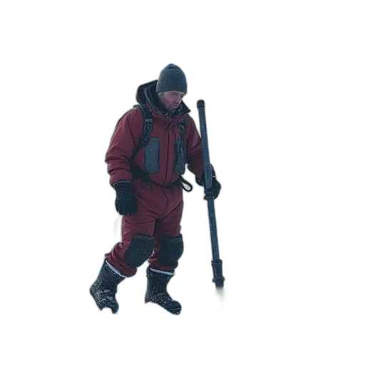 staff, jacket, creature, weapon transparent PNG cut-out