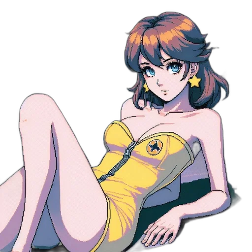 dress, jacket, jewelry, anime transparent PNG cut-out