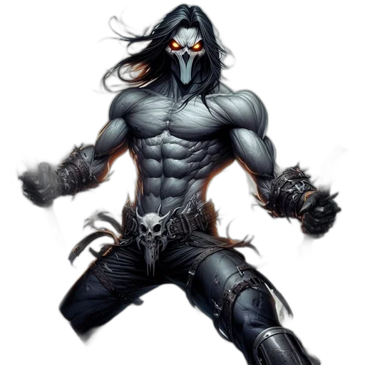 mask, concept art, comic book art, fantasy art transparent PNG cut-out