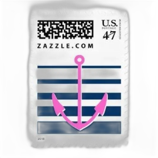 pink, anchor, navy, blue transparent PNG cut-out