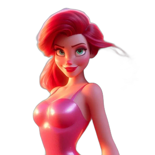 dress, 3d render, concept art, cartoon transparent PNG cut-out