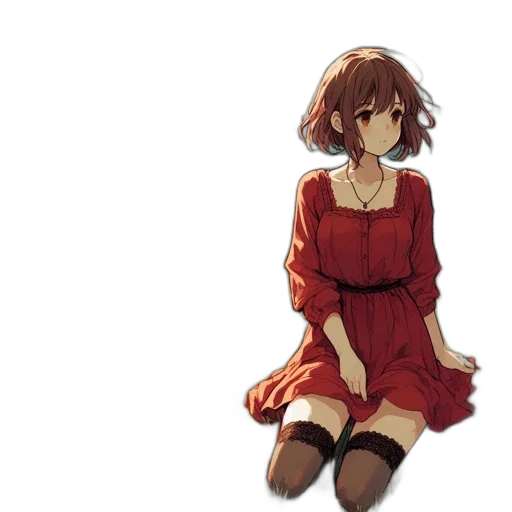 dress, flower, face, robot transparent PNG cut-out