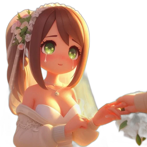 dress, flower, weapon, crown transparent PNG cut-out