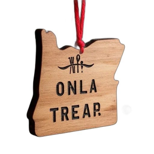 wooden, oregon, state, shaped transparent PNG cut-out
