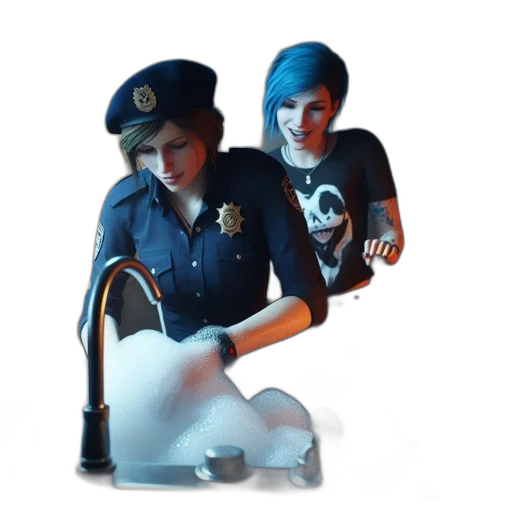 staff, hat, concept art, 3d render transparent PNG cut-out