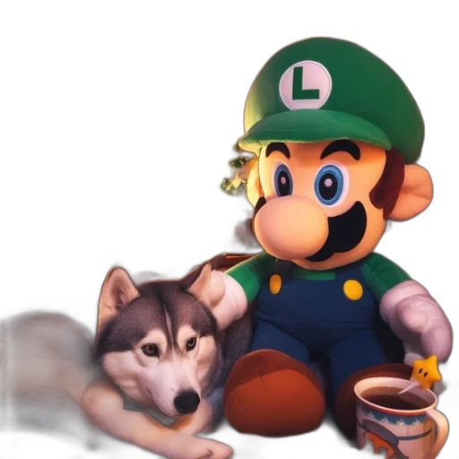 animal, creature, hat, staff transparent PNG cut-out