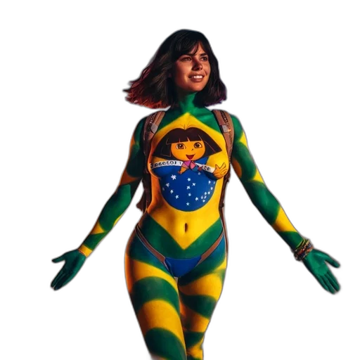 concept art, comic book art, 3d render, pixel art transparent PNG cut-out