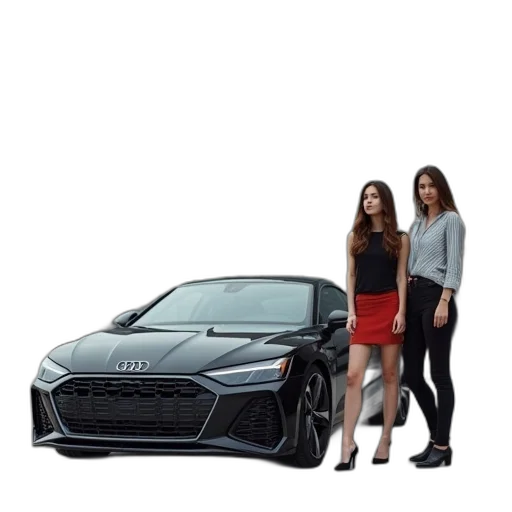 car, photorealistic, concept art, 3d render transparent PNG cut-out