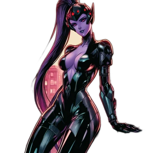 comic book art, concept art, fantasy art, cyberpunk transparent PNG cut-out