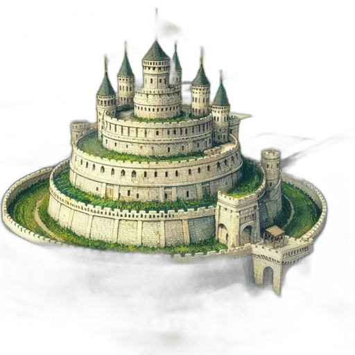 crown, building, concept art, fantasy art transparent PNG cut-out