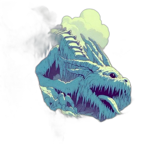 dragon, jacket, mask, creature transparent PNG cut-out