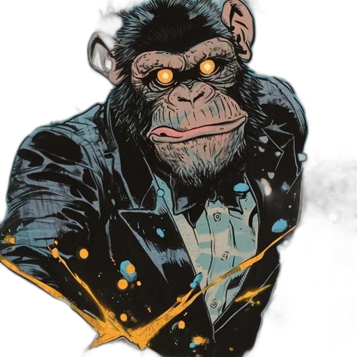 jacket, animal, comic book art, concept art transparent PNG cut-out