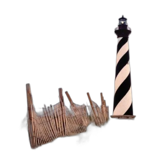 staff, hair, weapon, 3d render transparent PNG cut-out
