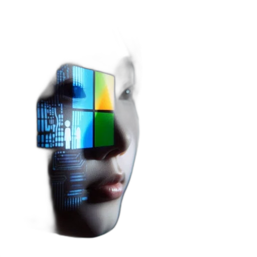 robot, face, mask, 3d render transparent PNG cut-out