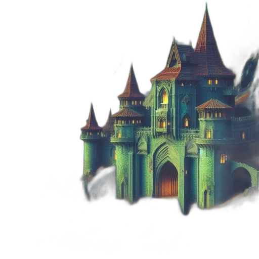 building, crown, concept art, watercolor transparent PNG cut-out