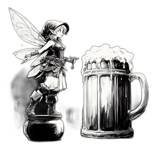 robot, crown, bottle, weapon transparent PNG cut-out