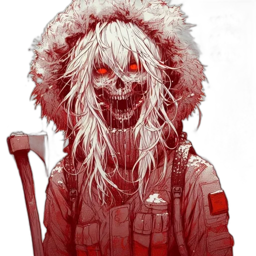 jacket, face, mask, creature transparent PNG cut-out