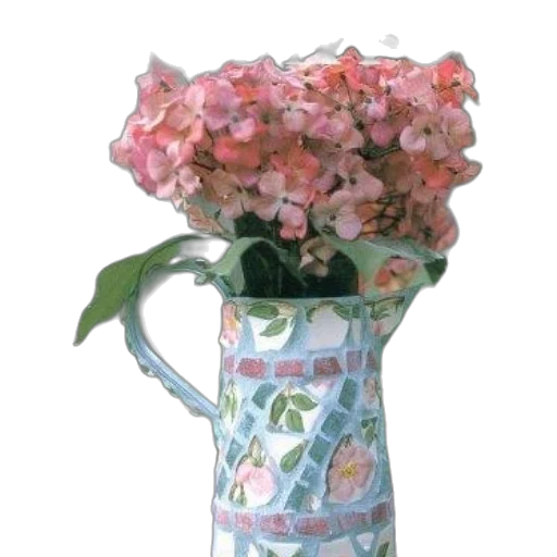 flower, crown, bottle, photorealistic transparent PNG cut-out