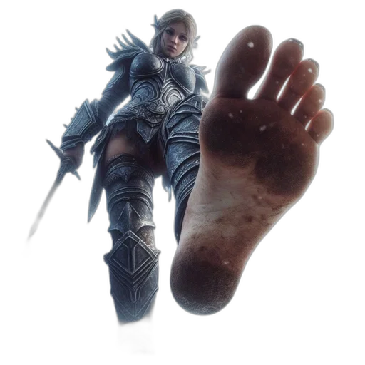 shoes, weapon, sword, concept art transparent PNG cut-out