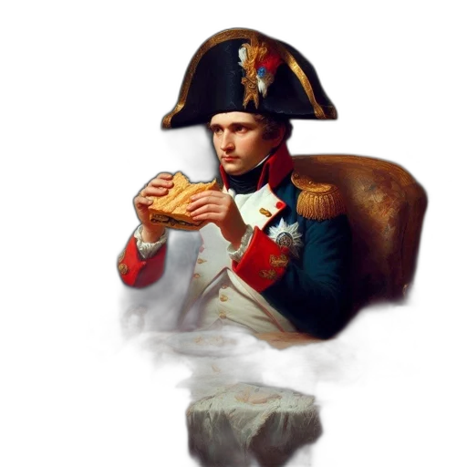 food, hat, face, jacket transparent PNG cut-out