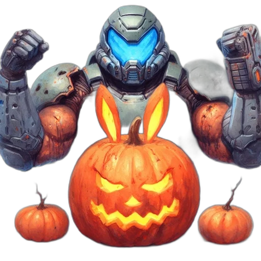 robot, mask, concept art, pixel art transparent PNG cut-out