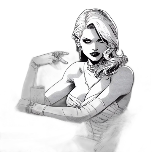 jewelry, comic book art, concept art, cartoon transparent PNG cut-out