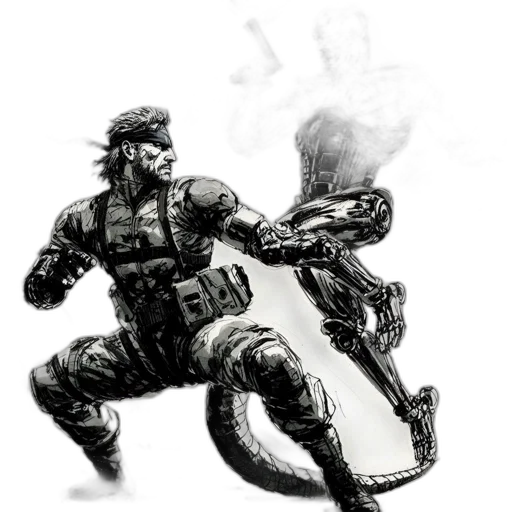 weapon, robot, concept art, comic book art transparent PNG cut-out