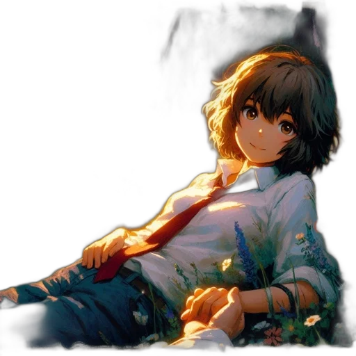 flower, face, weapon, staff transparent PNG cut-out