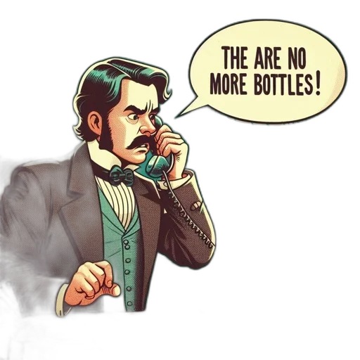 bottle, comic book art, concept art, cartoon transparent PNG cut-out