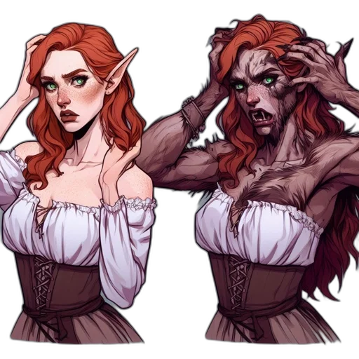 concept art, fantasy art, comic book art, pixel art transparent PNG cut-out
