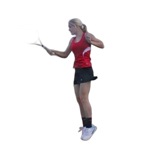 staff, 3d render, woman, red transparent PNG cut-out