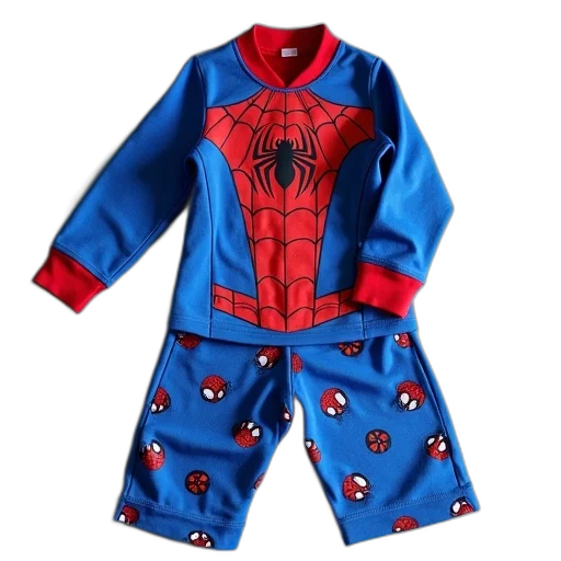 blue, white, children, spiderman transparent PNG cut-out