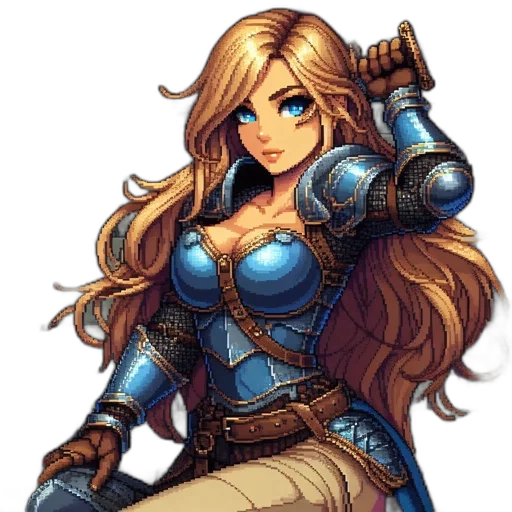 sword, pixel art, fantasy art, concept art transparent PNG cut-out