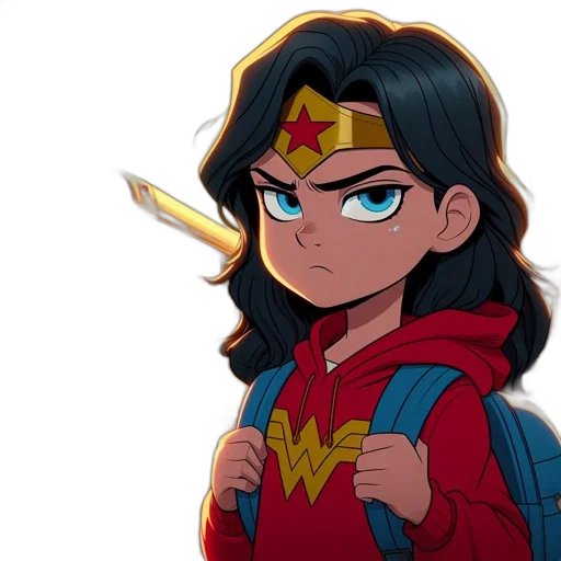 crown, comic book art, cartoon, anime transparent PNG cut-out