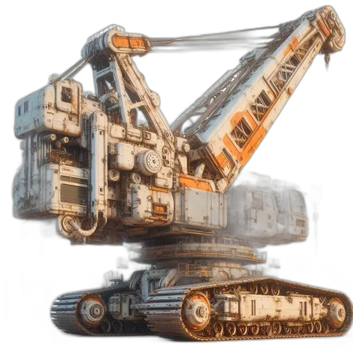 robot, weapon, staff, concept art transparent PNG cut-out
