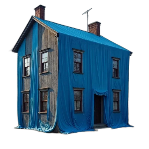 building, furniture, hair, 3d render transparent PNG cut-out