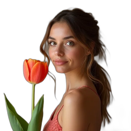 flower, face, jewelry, crown transparent PNG cut-out