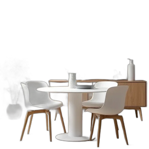furniture, 3d render, concept art, photorealistic transparent PNG cut-out