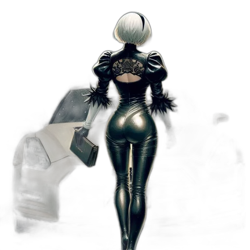 robot, weapon, jacket, dress transparent PNG cut-out